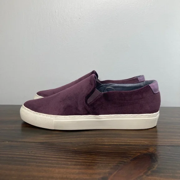 Skechers Vaso 49933 Burgandy Purple Velvet Casual Memory Foam Slip Ons 9.5 - Picture 10 of 14